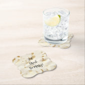 Chic Western Gold Weißes Creme Cowhide Untersetzer (Vor Ort)