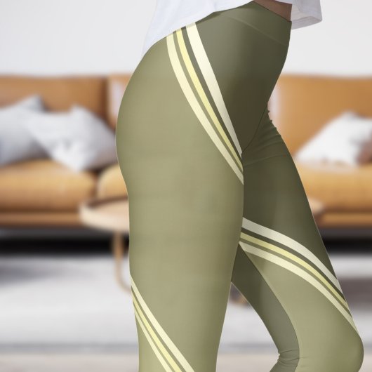 Chic Wheat unter Graubanddruck Leggings