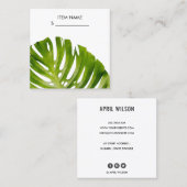 CHIC WHIC GREEN MONSTERA LEAF FOLIAGE PREIS TAG (Vorne/Hinten)