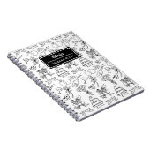 Chic Whimsical Personalisiert Bridge Wedding Plann Notizblock (Rechte Seite)