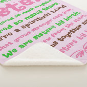 Chic Whimsical Sister Quote Redewendungen Sherpadecke (3/4)