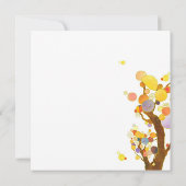 Chic Whimsical Trees 90. Geburtstagsparty Einladung (Rückseite)