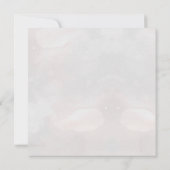 Chic Whimsical Vintag Floral Monogramm Hochzeit Dankeskarte (Rückseite)