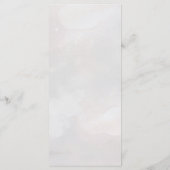 Chic Whimsical Vintag Floral Monogramm Hochzeit Menükarte (Rückseite)