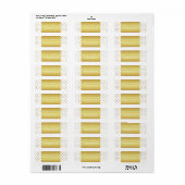 Chic White and Gold Glitzer Polka Dots (Vorne)