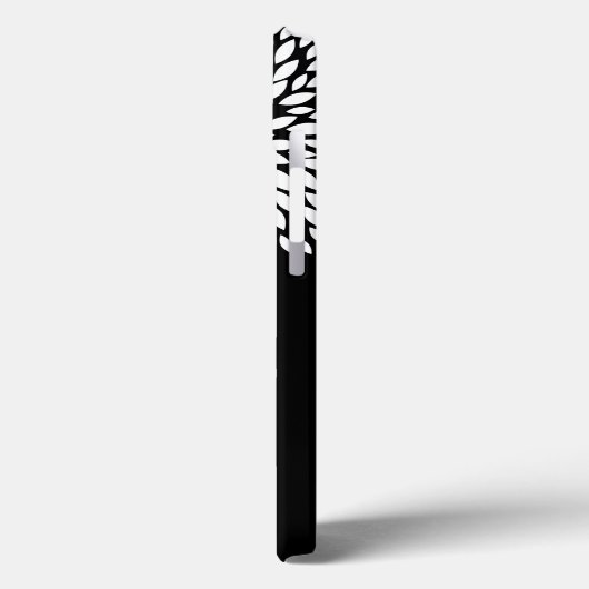 Chic White Blume Case-Mate iPhone Hülle (Rückseite / Links)