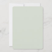 Chic White Blume Rose Save the Date (Rückseite)