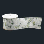 Chic White Cream Flowers Wedding Satinband<br><div class="desc">Chic White Cream Flowers wedding bridal shower birthday any occasion</div>