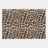 Chic White Cream Leopard Print Geschenkpapier Set (Vorderseite 3)