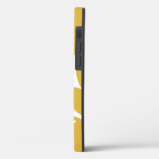 Chic White Dragon Monogram Case-Mate iPhone Case (Rückseite / Links)