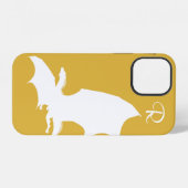 Chic White Dragon Monogram Case-Mate iPhone Case Hülle (Rückseite (Horizontal))
