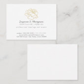 chic white event plananner (Hochzeiten) beruflich Visitenkarte (Vorne/Hinten)