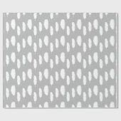 Chic White Feathers Geschenkpapier (Flach)