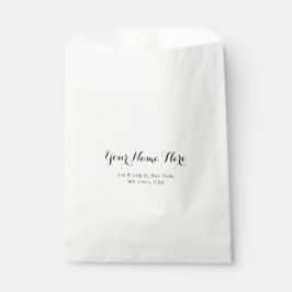 Chic White Fevor Bag Personalisiert für Ihre Veran Geschenktütchen