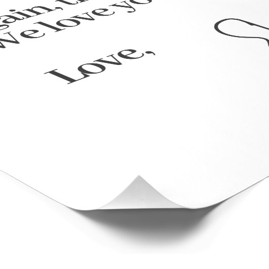 Chic White & Gold Eleganter QR Code First House Fu Poster (Ecke)