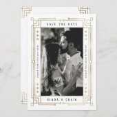 Chic White Imitats Goldene Fossilienmuseum Save th Ankündigung (Vorne/Hinten)