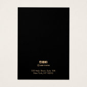 Chic White Leather Earring Juwelier Display Card (Rückseite)