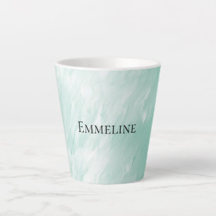 Chic White Mint Weihnachten Milchtasse