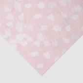 Chic White Pink Spots Seidenpapier (Detail)
