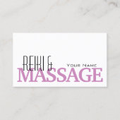 Chic White Pink Stilvoll Einfach und Beruflich Visitenkarte (Vorderseite)