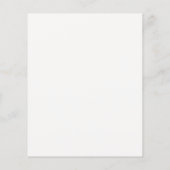 Chic White Pressure Blume I Lined Stationery Paper (Rückseite)