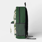 Chic White Roses Bedruckter Rucksack (Rechts)