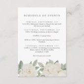 CHIC WHITE ROSES BLUME Frühjahrsplan Begleitkarte (Vorderseite)