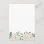 CHIC WHITE ROSES BLUME Frühjahrsplan Begleitkarte (Rückseite)