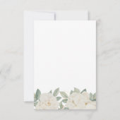 CHIC WHITE ROSES BLUME Frühjahrsplan Einladung (Rückseite)