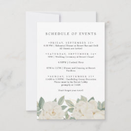 CHIC WHITE ROSES BLUME Frühjahrsplan Einladung