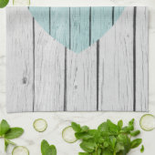 Chic White Rustic Wood Handtuch (Gefaltet)