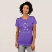 Chic White Script Class of Year Graduate T-Shirt (Vorne ganz)