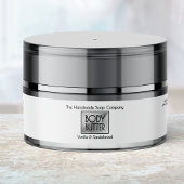 Chic White Silver Body Butter Jar Label 