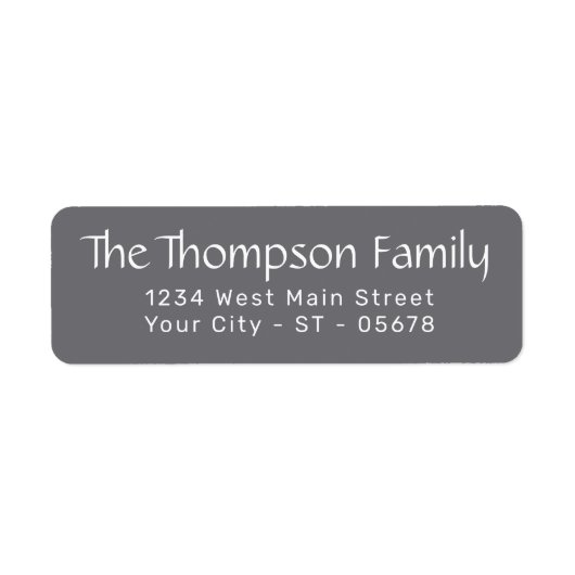 Chic White Simple Styled Typografie Script (Vorne)