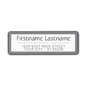 Chic White Simple Styled Typografie Script (Vorne)