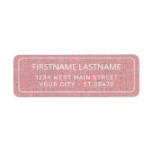 Chic White Simple Styled Typography Script Label (Vorne)