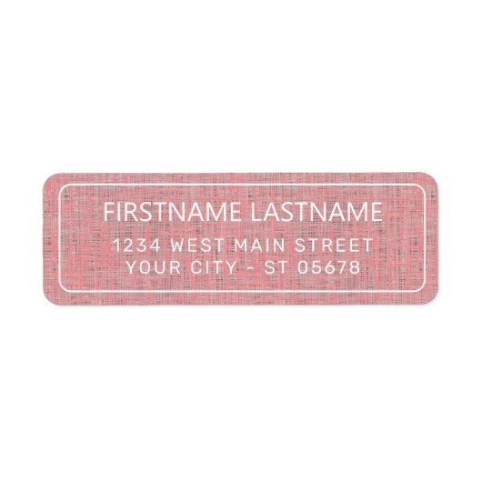 Chic White Simple Styled Typography Script Label (Vorne)