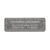 Chic White Simple Styled Typography Script Label (Vorne)