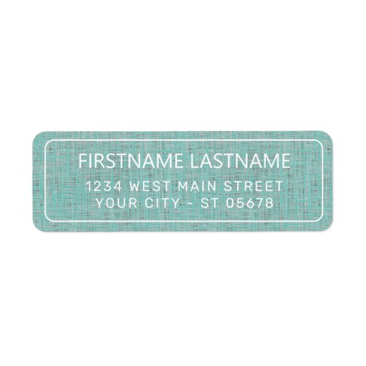 Chic White Simple Styled Typography Script Label (Vorne)