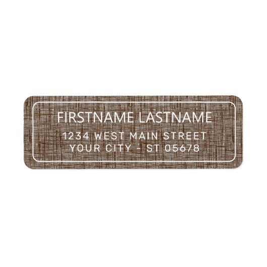 Chic White Simple Styled Typography Script Label (Vorne)