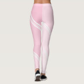 Chic White Snow unter Pink Banded Print Leggings (Rückseite)