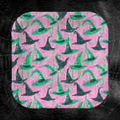 Chic Wicked Hexe Hats Grün und Schwarz Pappteller