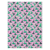 Chic Wicked Hexe Hats Grün und Schwarz Tischdecke (Vorderseite)