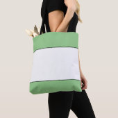 Chic Wide Outfits White Light Green Edge Streifen Tasche (Von Nahem)