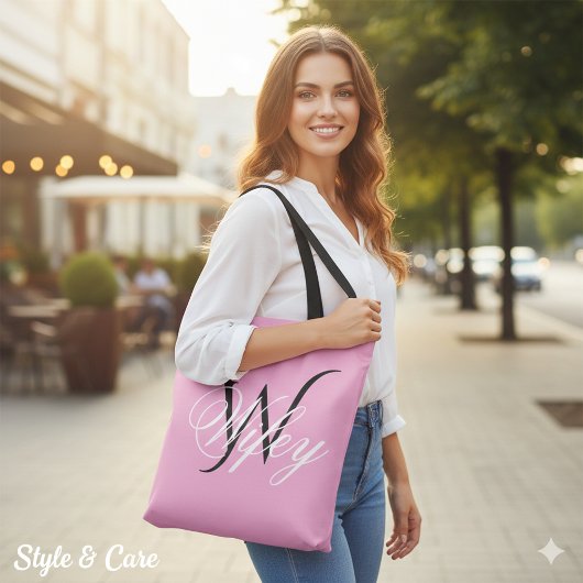 Chic Wifey Personalisierte Monogramm-Tasche Tasche