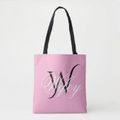 Chic Wifey Personalized Monogram Tote Bag Tasche (Vorderseite)