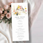 Chic Wild Botanical Love Birds Wedrom Einladung