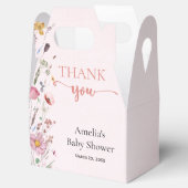 Chic Wildblume Baby Dusche Geschenkschachtel (Geöffnet)