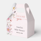 Chic Wildblume Baby Dusche Geschenkschachtel (Vorderseite)