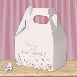 Chic Wildblume Girl Baby Dusche Vielen Dank Geschenkschachtel